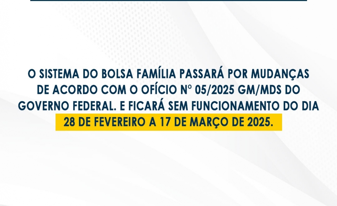  Cadastro Único terá mudanças temporárias